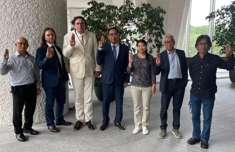 IndustriALL, ITUC and BWI Global Union met with Myo Min,