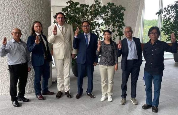 IndustriALL, ITUC and BWI Global Union met with Myo Min,